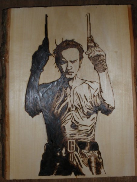 Another woodburning of mine, inspired by Dark Tower series by Stephen King