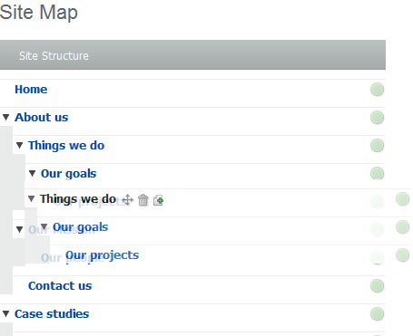 JQuery Draggable Sitemap