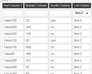 Nice JQuery Table Filter