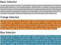 CSS3 Change Text Selection Colour effect
