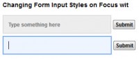 Changing Form Input Styles on Focus with jQuery
