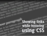 Showing links while hovering using CSS