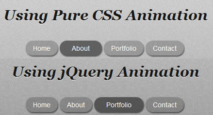 Nice Menu : CSS Animation & jQuery Animate