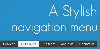 A Stylish Navigation Menu With jQuery