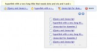 like Google Chrome bookmarks menu bar with jQuery Plugin