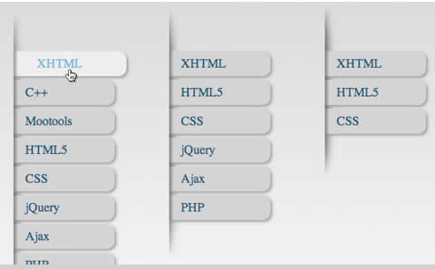 jQuery style menu with CSS3