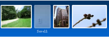 CSS3 and jQuery Horizontal images Scrolling Menu  