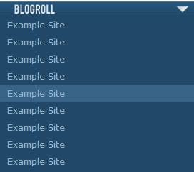Dropdown Blogroll With CSS Only