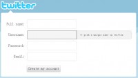 Twitter Sign-up Page using HTML5 And CSS3 (no js)