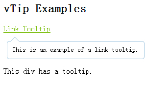 very lightweight tooltips vTip