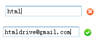 jQuery Email Validation effect