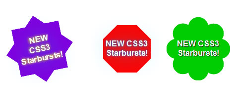 CSS3 rotation starbursts effect