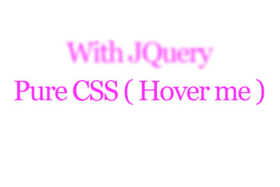 JQuery Text Hover Blur effect 