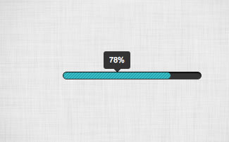 jQuery tooltip animated progress bar