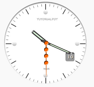 beautiful css3 and jQuery clock effect