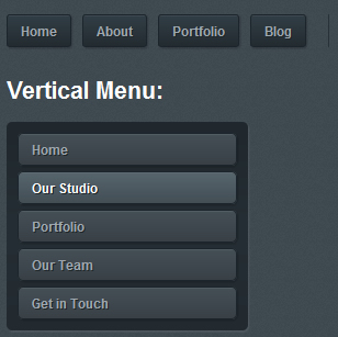 Simple CSS3 Button Navigation