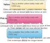 Multicolor tooltips CSS3