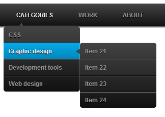 Useful  dropdown menu with  CSS3 jQuery