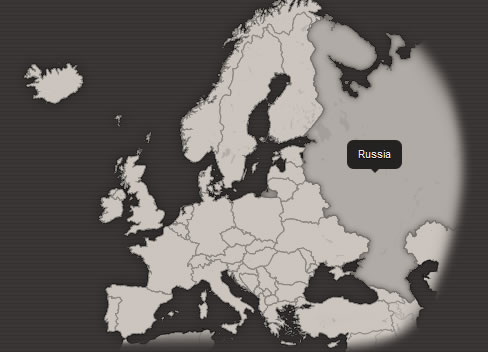 Europe clickable map with jQuery
