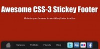  nice Sticky footer with CSS3