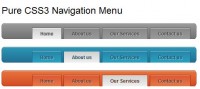 simple Pure CSS3 Navigation Menu