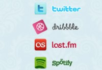 Spin Social Media Share  with CSS3