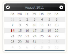 Calender Eightysix  datepicker with mootools