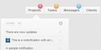Awesome Notification tooltips Menu with jQuery