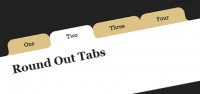 jQuery and CSS3  Round Out Borders Tabs