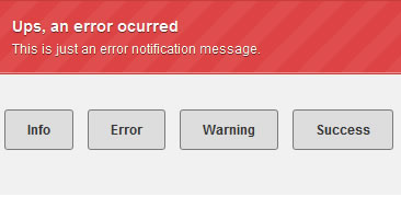 Nice CSS3 and jQuery notification messages