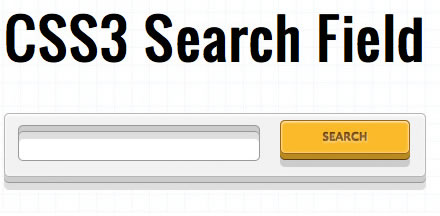Stylish Rocking CSS3 Search Field