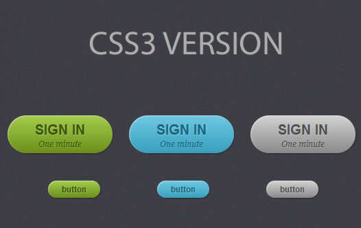 Beautiful Pure CSS3 Buttons 