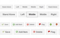 Pure CSS3 Google-styled buttons