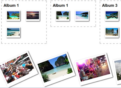 HTML5 sorting photos  Drag and Drop effect