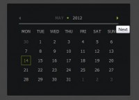 Useful jQuery and CSS3 Calendar