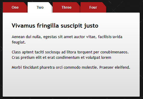 Nice CSS3 beveled corners tabs
