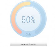 jQuery animation  Percentage Loader plugin