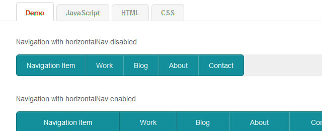 A horizontal navigation jquery plugin 