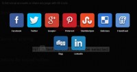 blur background social share plugin