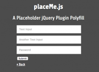 A Placeholder jQuery Plugin Polyfill - placeMe.js