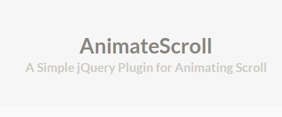 AnimateScroll - a jQuery plugin which enables you to scroll to any part of the page